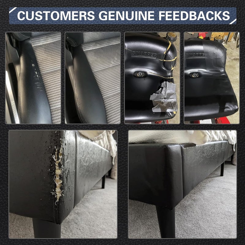 AZ Leather Repair Kit for Furniture 4"x 63" Leather Tape Repair Patch Self Adhesive Sofa Vinyl Repair Patch Kit for Car Seat,Couch,Boat Seat,Chair - Black - Image 5